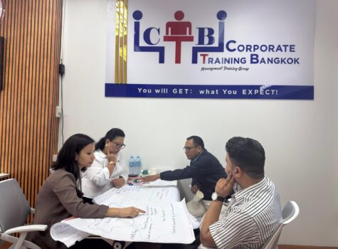 Participants planning during a business strategy workshop in Bangkok