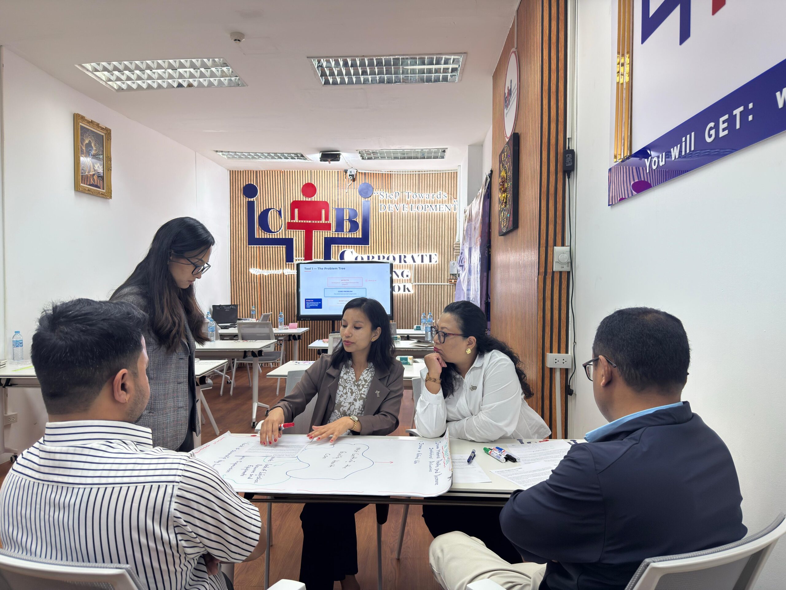Trainer leading a leadership training session in Bangkok