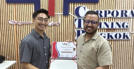 Participants at Environmental Sustainability for Business (ISO 14001) training in Bangkok with CTB Thailand