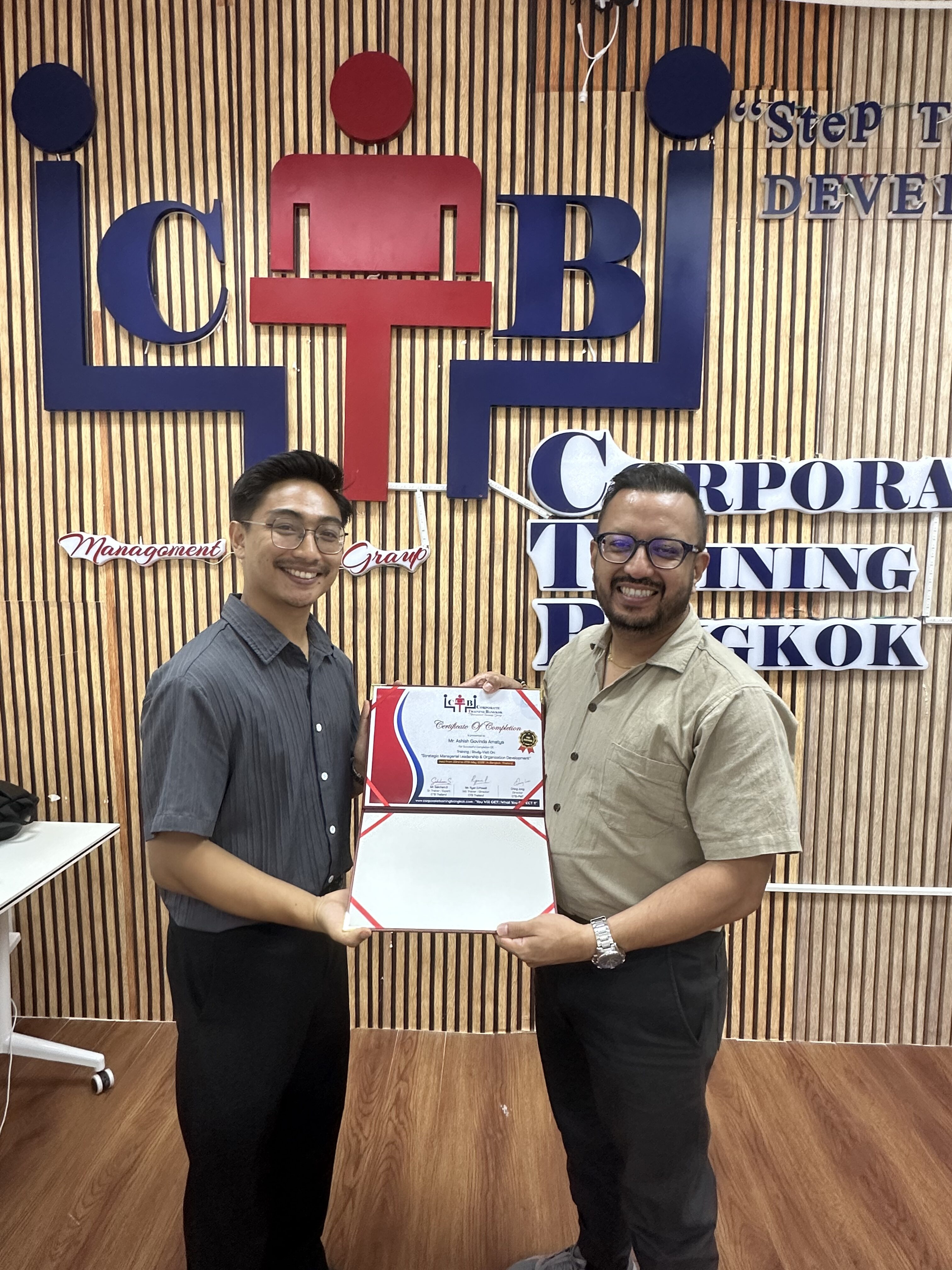 Participants at Environmental Sustainability for Business (ISO 14001) training in Bangkok with CTB Thailand