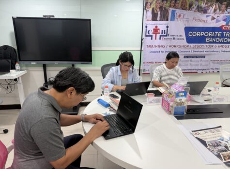 Participants at Microsoft PowerPoint for Impactful Presentations training in Bangkok with CTB Thailand