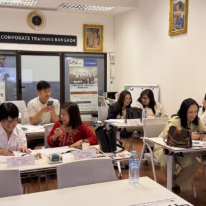 Participants at Strategic Financial Management training in Bangkok with CTB Thailand