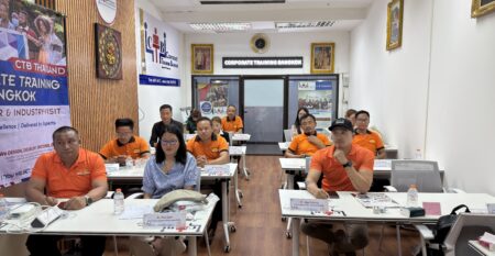 Participants at Blue Economy & Sustainable Aquaculture training in Bangkok with CTB Thailand