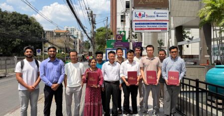 Participants at Cybersecurity for Critical Infrastructure & OT training in Bangkok with CTB Thailand
