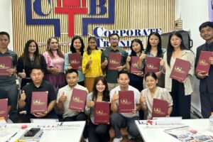 RICBL Bhutan officials and delegates with certificates at CTB Thailand Advanced Credit Risk Management training in Bangkok